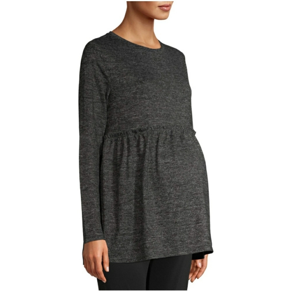 Time and Tru Maternity Long Sleeve Blouse - Picture 3 of 6